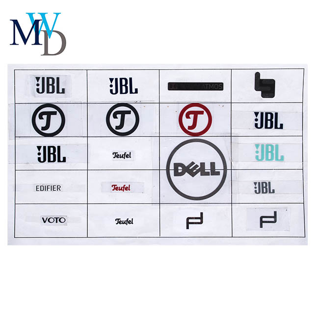 Drucken von Logo und Text-Typenschild für elektronisches